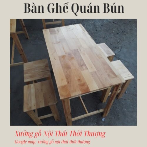 bàn ghế quán bún