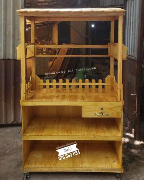 xe cà phê gỗ