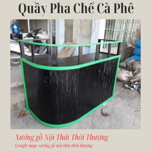 quầy pha chế bo góc