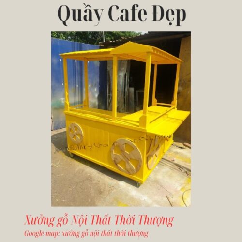 quầy cafe gỗ