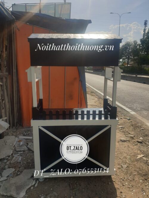 xe bán trà sữa
