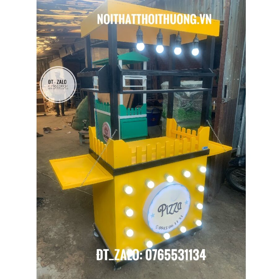 Tủ bán pizza bằng gỗ đẹp HCM