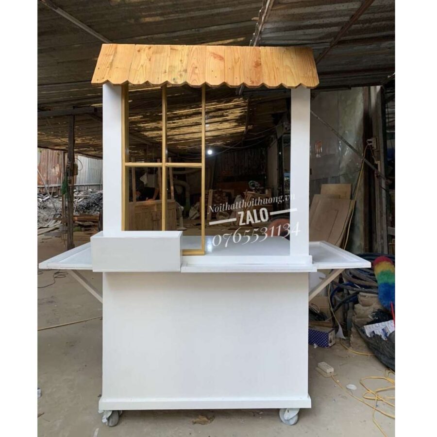 Xe bán cà phê bằng gỗ độc lạ hcm