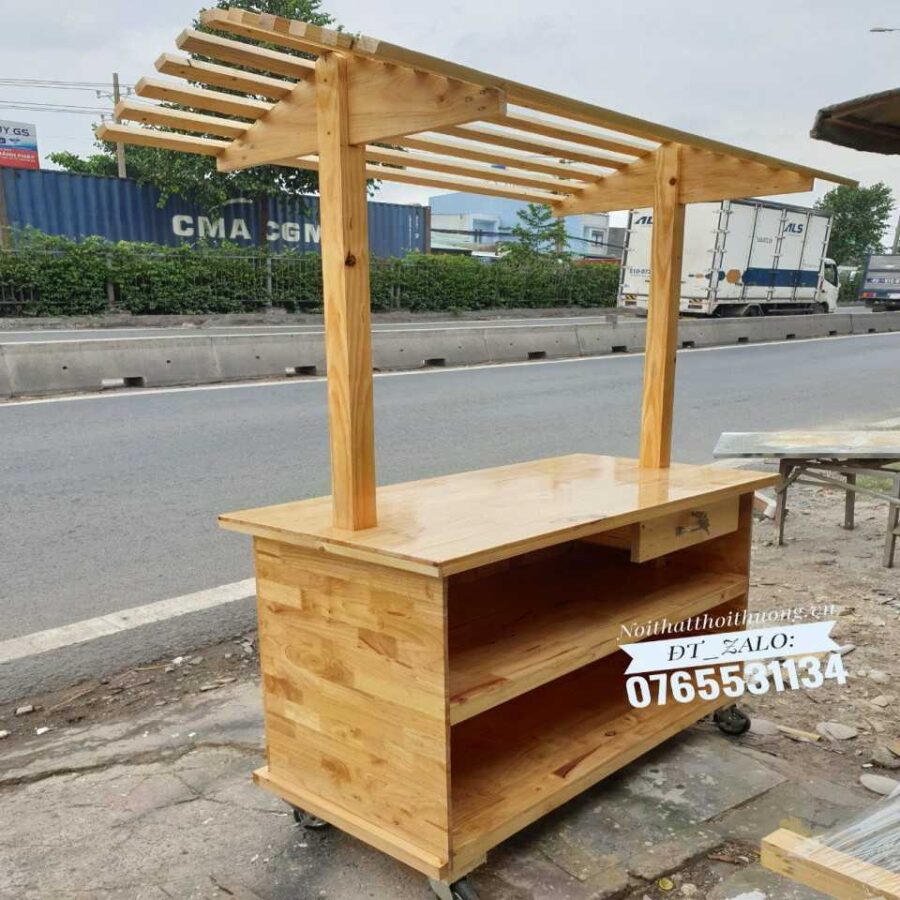 Tủ bán nước bằng gỗ đẹp