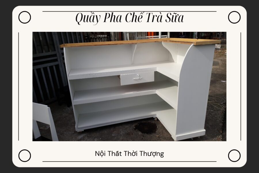 quầy pha chế trà sữa L