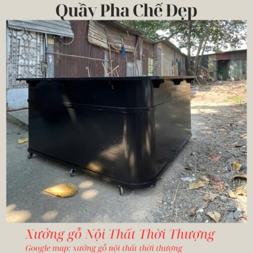 quầy pha chế gỗ