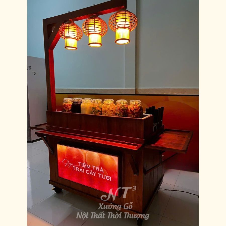 xe trà trái cây đẹp