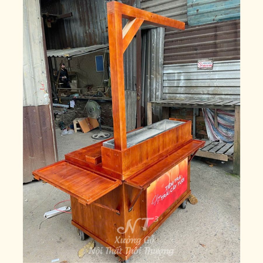 xe trà trái cây tươi đẹp